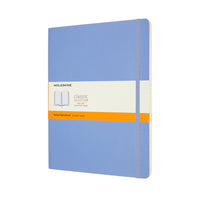 Moleskine Ruled Soft Cover Classic Notebook - Extra Large - Hydrangea Blue - 7.5" x 9.75"-Portrait Style