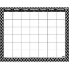 Trend Enterprises Wipe-Off Monthly Calendar, Moroccan Black, 6 Pack-Calendar for Classroom Decoration
