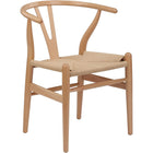 Nicer Furniture Wegner Wishbone Chair - Natural - 2 Pack-Modern design of Mid century.