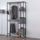 TRINITY  Mobile Closet Organizer, Bronze (TBFPBR-2702)-1 Sidebar with hooks - 10 lbss total weight capacity