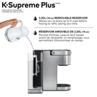 Keurig K-Supreme Plus Single Serve K-Cup Pod Coffee Maker - With Stainless Steel And MultiStream Technology - Silver-Stainless steel metal wrap: Premium finish for a sleek, modern look