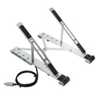Targus AWU100205GL Ergo Adjustable Laptop Stand with Integrated Hub-Silver, Aluminium