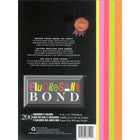 St. James Fluorescent Bond Paper, Rainbow I, 5 Colours, Yellow, Orange, Red, Pink, Light Green, 200 Pack-Premium quality 24 lb bond, 40 sheets per colour