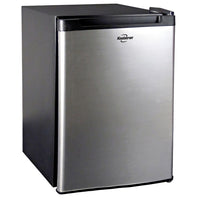 Koolatron Stainless Steel Compact Fridge - 1.76 cu. Ft. / 50 L-Designed to fit most semi-trailers, including Kenworth, Peterbilt 63” Sleeper, Freightliner Century, Columbia, Coronado, and Mack Series Trucks
