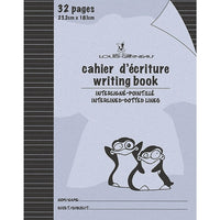 Louis Garneau Exercise Book, Interlined-Dotted, 9-1/4" x 7-1/4", 32 Pages, Purple, 48 Pack-Writing book with interlined-dotted ruling, laminated covers and thick paper
