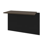 Bestar Connexion Desk Bridge, Antigua & Black-The desk is made of durable 1" commercial grade work surface with melamine finish that resist scratches, stains and wear