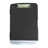 Staples Storage Box Clipboard - Black-Durable plastic, storage clipboard