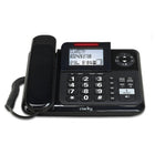 Clarity E814CC 40-dB Amplified Corded/Cordless Phone Combo with Digital Answering Machine - Black-Four tone settings to customize your listening experience