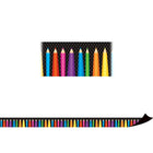 Teacher Created Resources Magnetic Borders, Coloured Pencils, 36 Pack-Create fresh looks for bulletin boards, windows, walls, and class projects with borders and trimmers