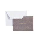 Mara-Mi Thank You Notes - 3.5" x 5" - Charcoal - 20 Pack-Thank you notecards