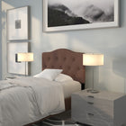 Flash Furniture Cambridge Tufted Upholstered Twin Size Headboard - Camel Fabric-Camel Fabric Upholstery