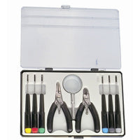 HVTools Screwdriver Set with Magnifier, 9" x 6" x 1", Black-HV Tools Screwdriver Set with Magnifier is perfect for Computer, TV set, Radio, Camera