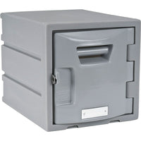 Plastic Lockers, Locker, Dimensions W" X D", 12 X 15-12" H locker (usually stacked 6 units high)