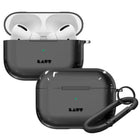 LAUT CRYSTAL-X for AirPods Pro - Black Crystal-Qi Wireless Charger Compatible