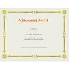 St. James Premium Weight Certificates, Julian Design, Gold Foil, Ivory, 15 Pack-Free downloadable templates from www.first-base.com