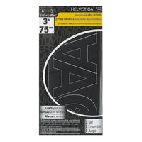 C-THRU 3" Helvetica Repositionable Vinyl Letters, Black, 4 Pack-Simple to use: Create your own sign quickly and easily