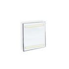 Azar Displays 7" x 5" Acrylic Vertical Wall Mount Acrylic Sign Holder with Adhesive Tape, 10 Pack (122027)-Wall mount frame has adhesive tape on the back (that is removable) for hanging on practically any surface