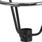 Flash Furniture Bar Height Table Base Foot Ring with 3.25'' Column Ring - 16'' Diameter - 2 Pack-Chrome Finish