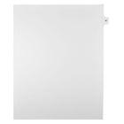 Mark Maker Legal Exhibit Index Tab White Single Tabs, 1/15th Cut, Letter Size, No Holes, Number 47, 25 Pack-White Single Tabs, 1/15th Cut