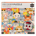 Petit Collage Animal Festival Decoder Puzzle - 100 Pieces-Puzzle