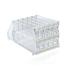 Azar Displays 10-Compartment Acrylic Pencil Tray, 2 Pack (225998)-Made from acrylic