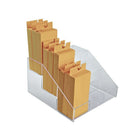 Azar Displays 3-Tier Counter, 9- Compartment Counter Step Display: 12"W x 11.75"D x 7.13"H (326039)-Dimensions: 12"W x 11.75"D x 7.13"H