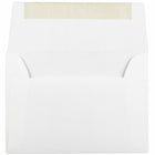 JAM Paper A6 Invitation Envelopes, 4.75 x 6.5, Strathmore Bright White Wove, 250 Pack (STTW661H)-Blank interior for personalized message