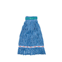 Vileda Winger Looped End Mop Head - 4 Row Stitched - Narrow - Medium - Blue-Looped mop head