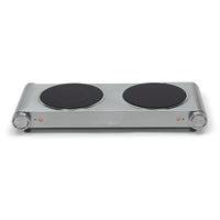 SALTON Infrared Cooktop - Double Burner-Compatible with all types of cookware, including glass and aluminum