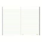 Blueline Ruled EcoLogix Memo Book – 7-1/2" x 4-3/4" – Ruled – 96 Sheets – Black-192 pages