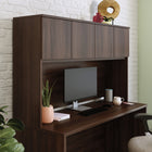Sauder - 427446 Affirm Desktop Hutch - Noble Elm-Noble Elm, Engineered Wood