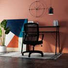 Can-Bramar Encora Writing Desk - Matte Black and Walnut-This desk easily matches rooms of all types of styles and will add a stylish appearance to your setting