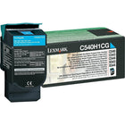 Lexmark C540H1CG Toner Cartridge - High Yield - Cyan-High-yield toner cartridge, up to 2000 pages