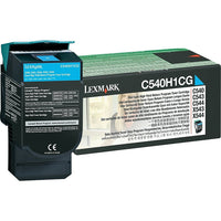 Lexmark C540H1CG Toner Cartridge - High Yield - Cyan-High-yield toner cartridge, up to 2000 pages