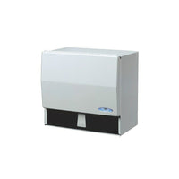 Frost Universal Towel Dispenser, White Epoxy Powder-White epoxy powder finish
