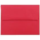 JAM Paper A2 Invitation Envelopes, 4.38 x 5.75, Brite Hue Red Recycled, 100 Pack (15845g)-Christmas red