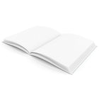 Flipside Plain White Blank Hardcover Book, 8" x 6" (H-BK400)-28 pages with 14 Sheets