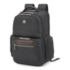 Swiss Gear Poly 17.3" Computer Backpack - Grey-Adjustable shoulder straps, practical top carry handle