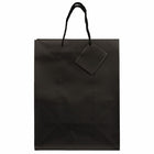 Jam Paper Gift Bags with Rope Handles - Large - 10" x 13" x 5" - Black Matte - 3 Pack-Quantity: 3 Bags Per Pack