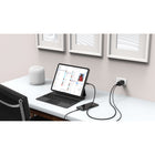 Adam Elements OMNIA X6A Ultra Compact Dual-Port USB-C & USB-A PD 65W Charger - Black-Compatible with any USB devices