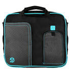 Vangoddy 12" Laptop Messenger Bag - Aqua-Lightly nylon laptop bag designed to protect your tech from bumps and scratches.