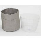 Cathay Importers Eco-Friendly Grey Paper Round Storage Organizer, Large (EC-21-0052)-Grey Paper