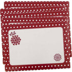 JAM Paper Christmas Holiday To From Labels, 5 x 7, Red Flower, 5 Sets of 8 (2238219092g)-Red
