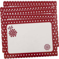 JAM Paper Christmas Holiday To From Labels, 5 x 7, Red Flower, 5 Sets of 8 (2238219092g)-Red