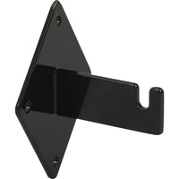 Wamaco Notched Wall Mount Bracket for Gridwall - Black - 16 Pack-Hardware for mounting gridwall to wall