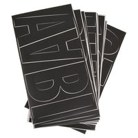 C-THRU 6" Frankin Repositionable Vinyl Letters, Black, 4 Pack-Simple to use: Create your own sign quickly and easily
