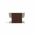 Urbann K9 Tabletop Lectern, Anti-Microbial - Aluminum and Wood, Mahogany-Use: Speeches