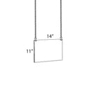 Azar Displays 11" x 14" Hanging Poster Frame, 4 Pack (172711)-Hanging poster frames display information from the ceiling, maximizing advertising opportunity