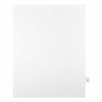 Mark Maker Legal Exhibit Index Tab White Single Tabs, 1/15th Cut, Letter Size, No Holes, Number 13, 25 Pack-White Single Tabs, 1/15th Cut