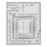 C-THRU UTM Universal Transverse Mercator Grid Reader, 12 Pack-Laminated for durability